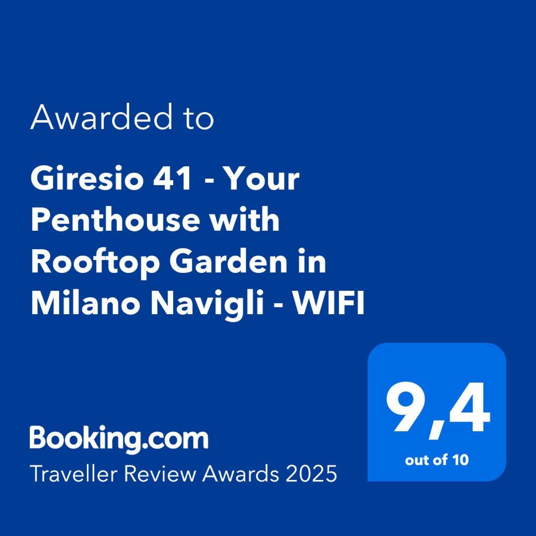 Giresio 41 - Your Penthouse With Rooftop Garden In Milano Navigli - Wifi Екстериор снимка